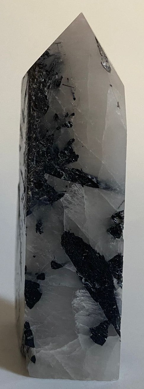 Turmalina cu Cuart - Obelisc Brut 8.5cm - Pietre Semipretioase Naturale
